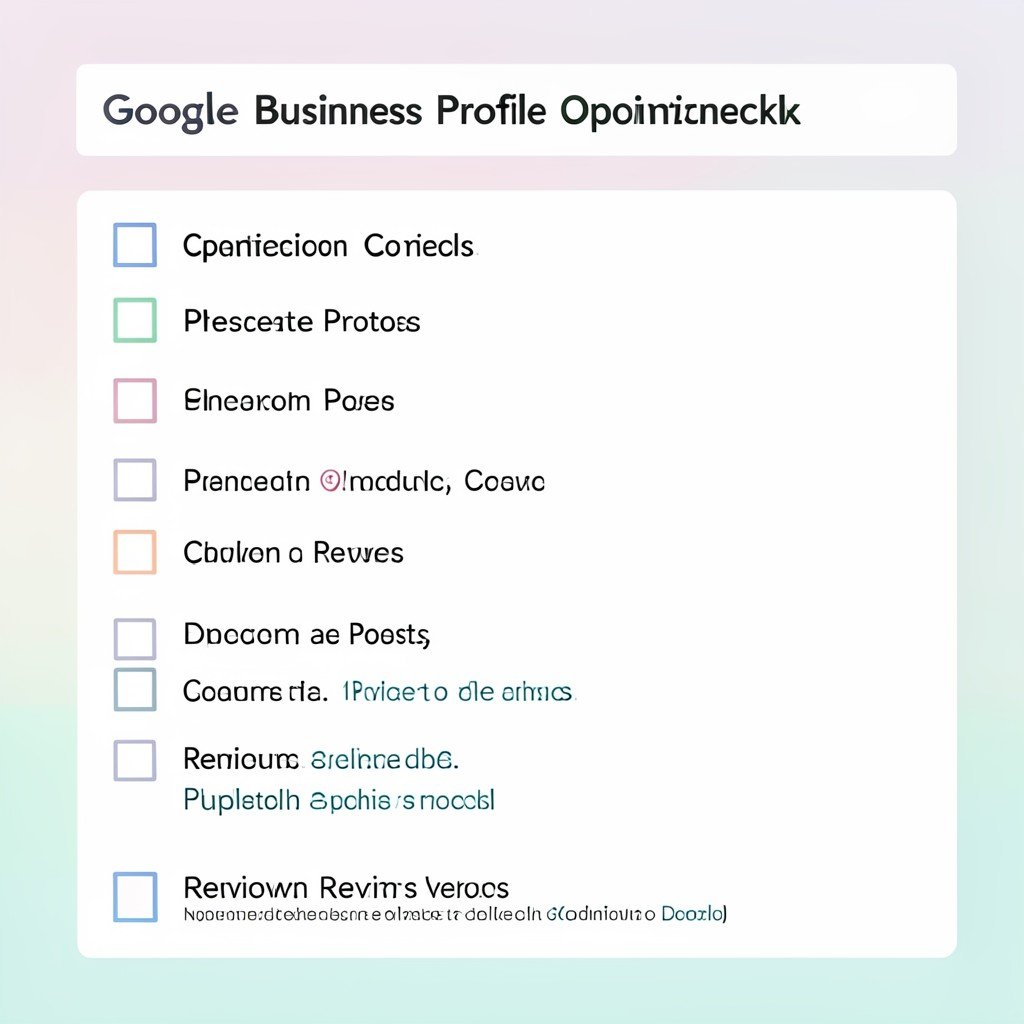 Google Business Profile checklist for local SEO services for small business