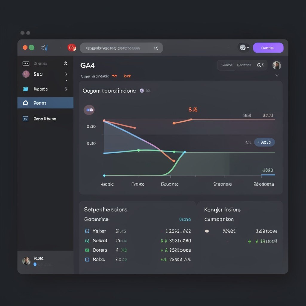 SEO performance metrics dashboard tracking small business organic traffic and conversions