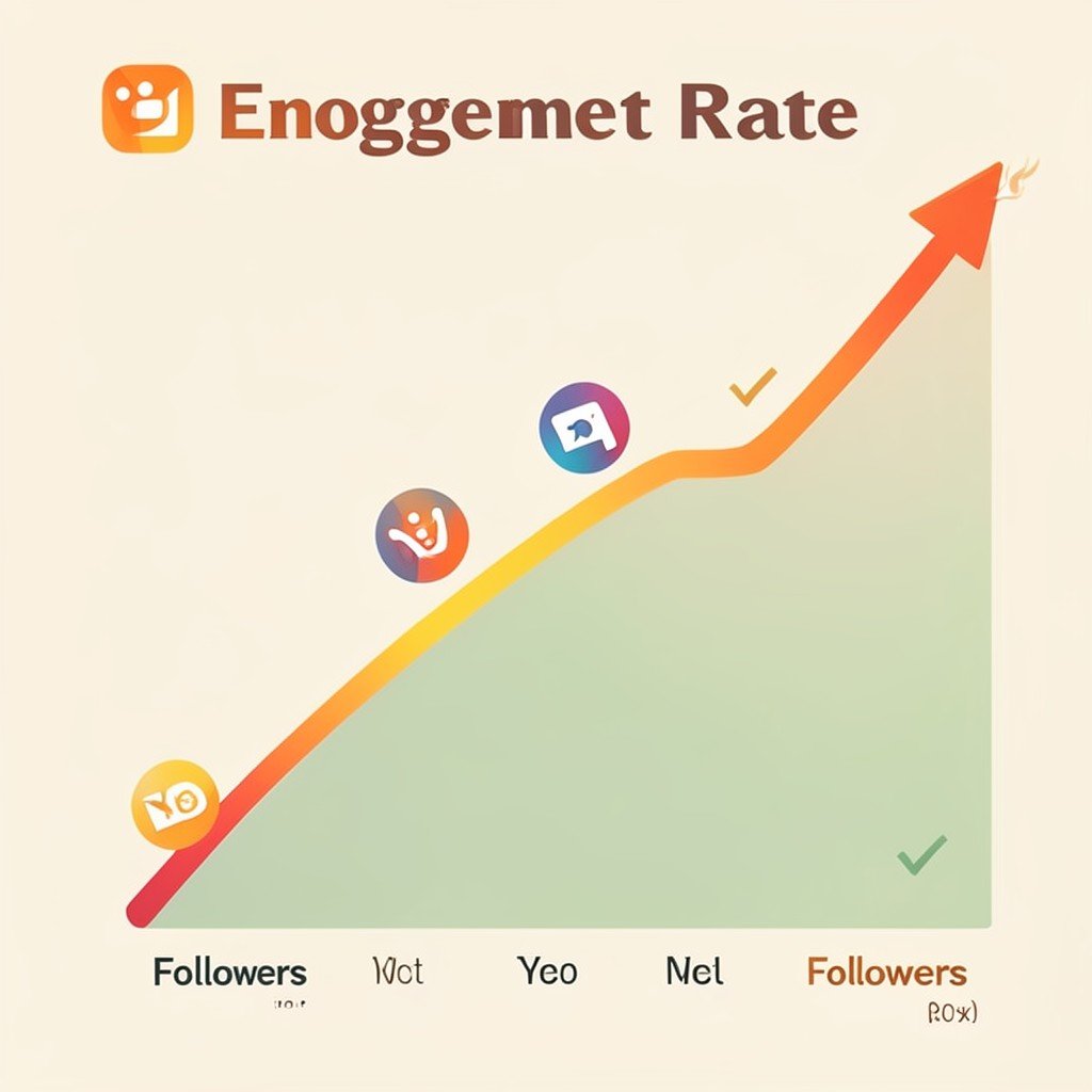 Graph showing increased engagement and follower growth after using a social media management tool.